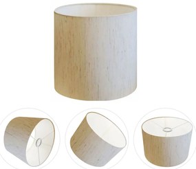 Cúpula Abajur Cilíndrica Cp-8005 Ø18x18cm Linho Bege