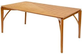 Mesa Jantar Nature Retangular Tampo Laminado e Base cor Cinamomo Natural 140 cm - 64772 Sun House