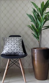 3 Capas para Almofada Soft Turim Geométrico Cinza 43x43cm