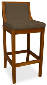 Banqueta Decorativa Josi Veludo Marrom