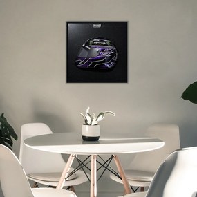 Quadro 3D Decorativo Helmet LH 2019 Preto - Gran Belo