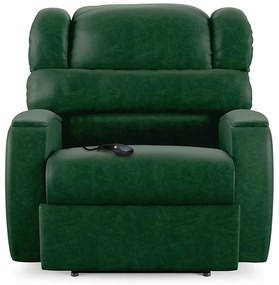 Poltrona do Papai Sala de Cinema Reclinável Kylie Controle Power Elétrico PU Verde Musgo G23