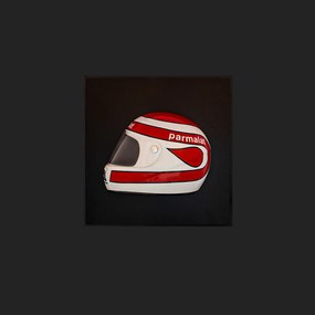 Quadro 3D Decorativo Helmet NP BT52 Branco G53 - Gran Belo