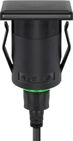 Embutido De Solo Embutir Led Preto 1w 6lm Ip67 3000k Way Side