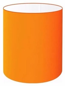 Cúpula em tecido cilíndrica abajur luminária cp-2009 13x15cm laranja