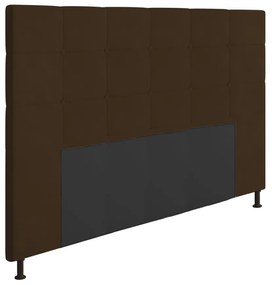 Cabeceira Stambul Para Cama Box Queen 160 cm Suede - D'Rossi - Marrom
