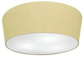 Plafon Cone Md-3003 Cúpula em Tecido 12/40x35cm Algodão Crú - Bivolt