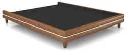 Cama Casal Base Box 140cm Many Z37 Sintético Caramelo - Mpozenato