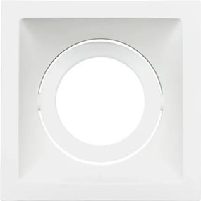 Plafon Embutir Aluminio Branco Square