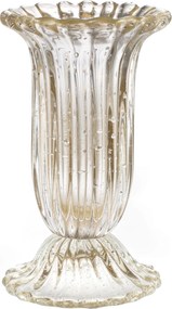 Vaso Murano Franca C/ Ouro Cristal Transparente