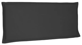 Cabeceira Painel Garden Para Cama Box Solteiro 90 cm Suede Preto - D'Rossi