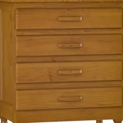 Cômoda Quarto 82cm Madeira Com Espelho 4 Gavetas Carl Imbuia Z25 - Mpo