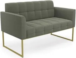 Namoradeira e Poltrona Industrial Dourado Ana Bouclé Menta - Ibiza