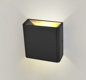 Arandela Basic 12X12X5Cm Led 3W 3000K Ip65 Marrom - Opus Hm 34980