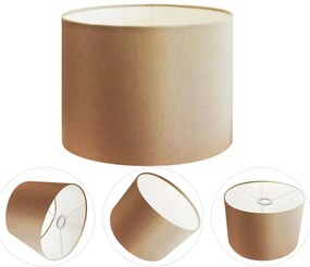 Cúpula Abajur Cilíndrica Cp-8012 Ø30x25cm Palha