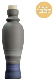Castiçal em Cerâmica G - Bamboo Fosco
