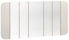 Espelho Decorativo Sala de Estar 152cm Com LED Zuni Off/Ypê N02 - Mpoz