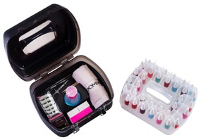 Maleta P/ 34 Esmaltes Profissional C/ Porta Acetona Cinza - Dompel