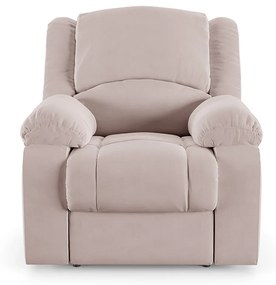 Poltrona do Papai Reclinável Sala de Cinema Madrid Power Touch USB Veludo Rosê  G23