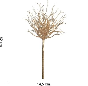 Coral Natal Com Glitter Dourado 62 cm F04 - D'Rossi