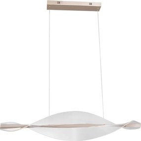 Pendente Led Dourado Acrilico 3000K 32W 940Lm Dourado Leaf