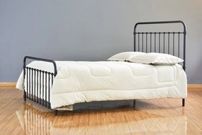 Cama de Ferro Patente Casal Comum - Preto fosco