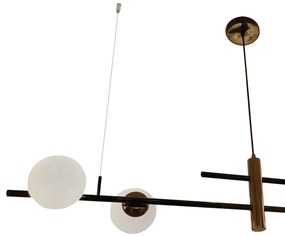 Pendente Versus 23,6X21,9X121,4Cm 4Xg9 Globo Ø10Cm - Usina 25130/4 (BT - Branco Texturizado, FOSCO)