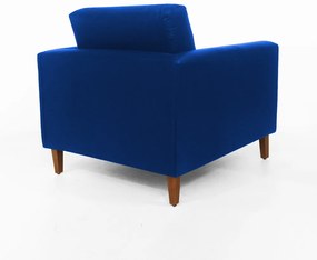 Conjunto Namoradeira + 2 Poltrona Gabriela Courino Azul Royal