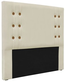 Cabeceira Estofada Santorini 140cm Casal Veludo - ADJ Decor