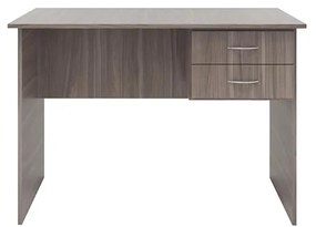 Mesa Escrivaninha Escritório Home 2 Gavetas Cinza Carvalho