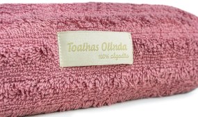 Toalha de Banho Unidade 100% Algodão Fio Penteado Rose
