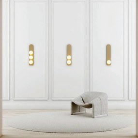 Arandela Aliança 13X65X13Cm 01Xg9 Globo 10Cm - Usina 90035/1 (PT / CB-P - Preto Texturizado / Cobre Brilho Polido, Branco (Fosco))