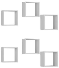 Kit 6 Nichos Organizador 30x30cm Branco G01 - Gran Belo