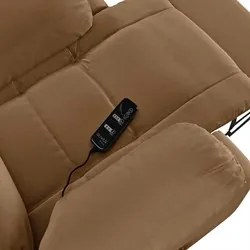 Poltrona do Papai Reclinável Pietra Glider Giratória Massagem FH9 PU C