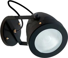 Arandela Aluminio Preto 23X24cm