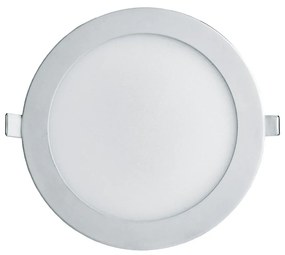 Luminária De Embutir Redondo 18W 4000K Led Bivolt Ø22X2,5Cm Downlight... (Branco)