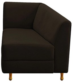 Recamier Valéria 140cm Lado Direito Corano Marrom - ADJ Decor