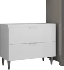 Armário de Cozinha CP03 Para Pia 100cm Pérola Z34 Branco    - Mpozenat