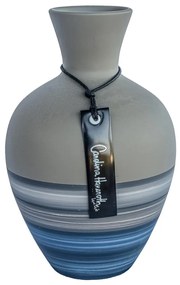 Vaso Bojudo decorativo em Cerâmica - Lagunas Fosco Kleiner