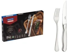 Jogo para Churrasco Tramontina Zurique em Aço Inox Facas Jumbo 12 Peças