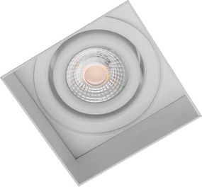 Plafon De Embutir Alumínio 6,1x6,1cm No Frame Ii - BRANCO