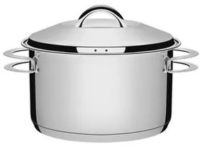 Caçarola Tramontina Solar Funda em Aço Inox Fundo Triplo com Tampa e Alças 24 cm 6,1 L