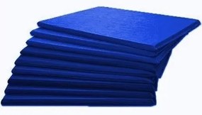 Kit 5 Colchonete Academia Espuma D33 Imperme�Vel 100X60X3 (Azul)