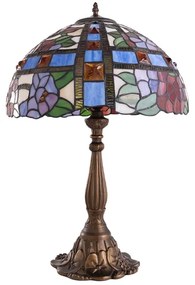 Abajur Vidro Metal Bronze Multicores 61X41cm Vitra