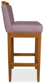 Kit 4 Banquetas Decorativa Elis Veludo Crepe