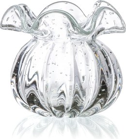 Vaso Murano Trouxinha Torcello PP - Cristal Transparente  Cristal Transparente