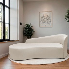 Divã Recamier Orgânico França 200cm Lado Esquerdo Bouclé - ADJ Decor
