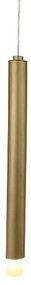 Pendente Tubo Ø2,9X30Cm Ponteira Acrílico 1Xled 5W - Qimporta Pd2315 (CHAMPANHE, 110v)