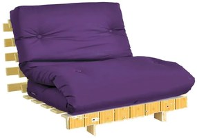 Futon Roxo Dobravel E Enrolavel Solteiro Orthovida + Brinde Jogo De Ca...