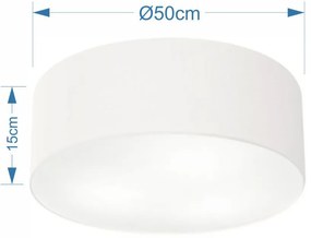 Plafon Para Sala de tv Cilíndrico TV-3014 Cúpula Cor Branco